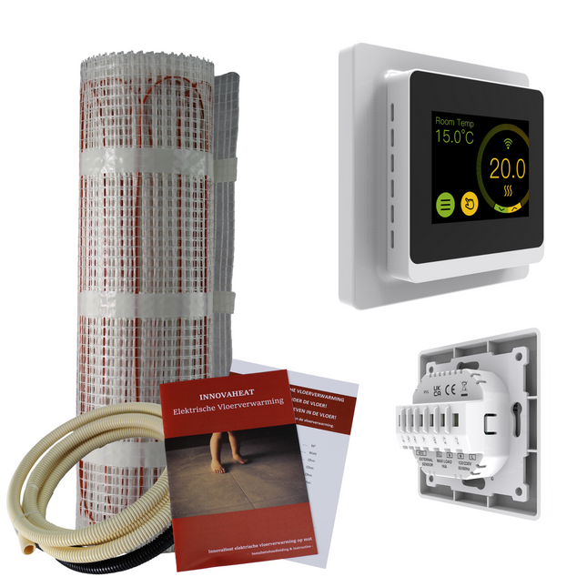 Elektrische vloerverwarming op mat - 3 m²