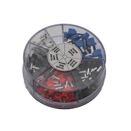 Set adereindhulzen voor dubbele draad  - 0,5 tot 2,5 mm²