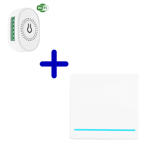 RF Smart Home combi wifi - Enkele schakelaar met draadloze Wifi switch