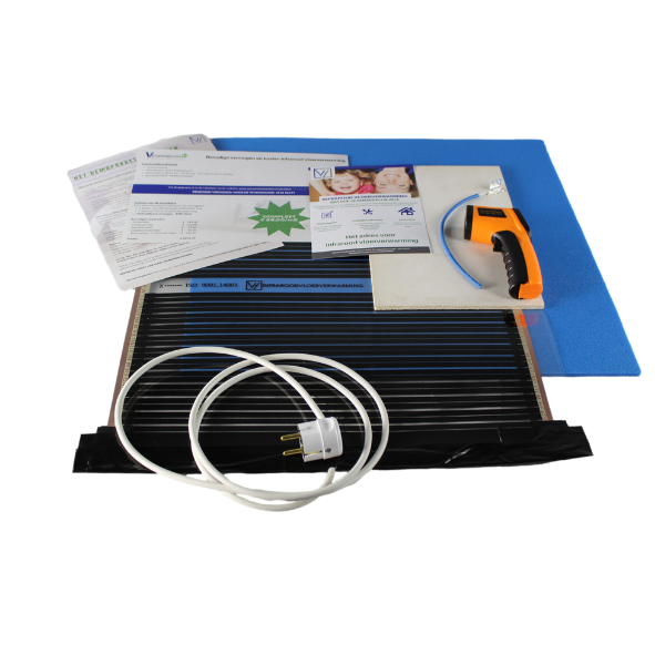 Demoset infrarood vloerverwarming