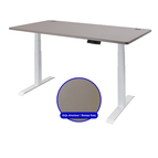 Donker Grijs structuur (160 x 80 cm) / Zonder kabelgoot