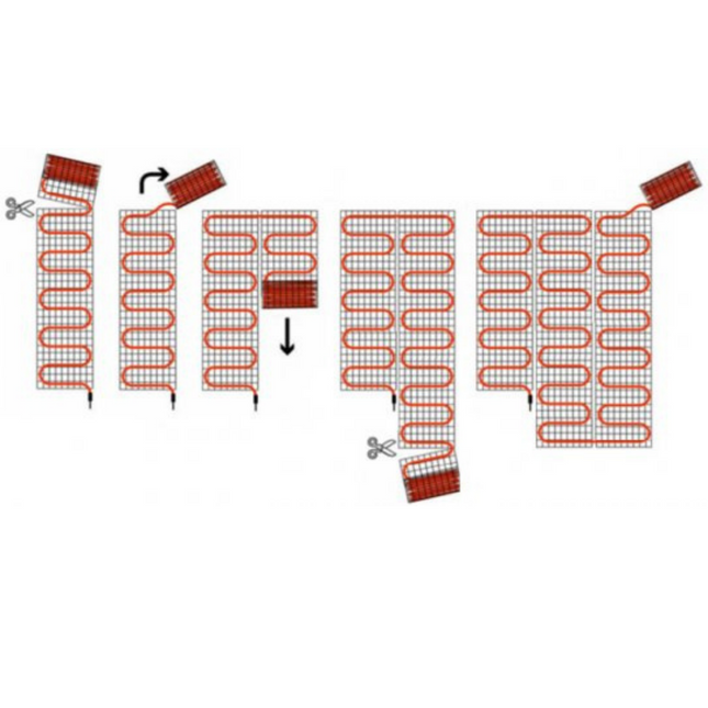 Elektrische vloerverwarming op mat - 2 m²