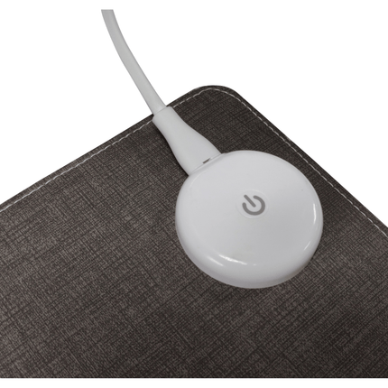 2e Kans - Verwarmde bureaulegger 80 x 40 cm - Grijs - Verwarminghandel