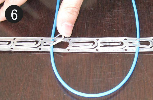 Montagestrip voor elektrische vloerverwarmingskabel