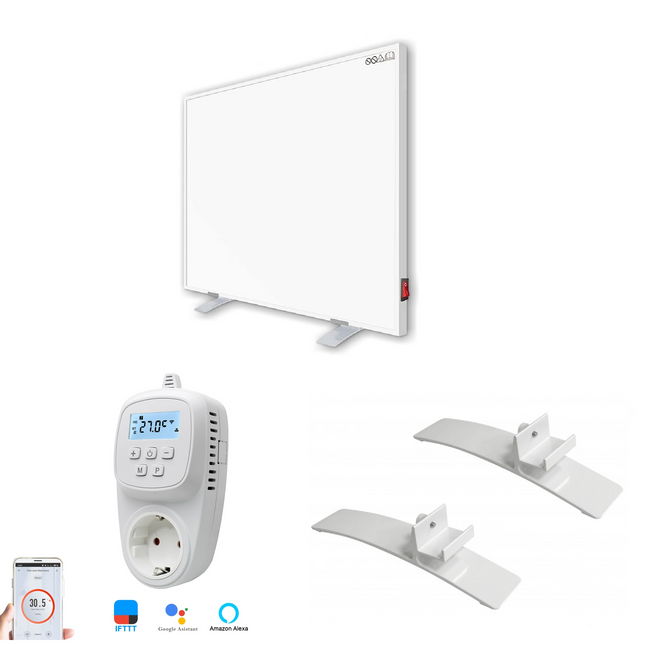 Set A: Infrarood paneel Napoli + thermostaat  - 350 watt