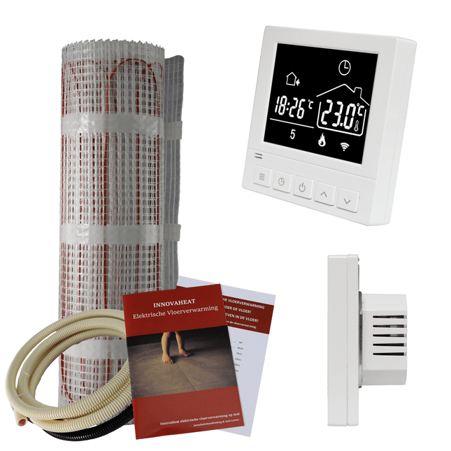 Elektrische vloerverwarming op mat - 3 m² - Verwarminghandel
