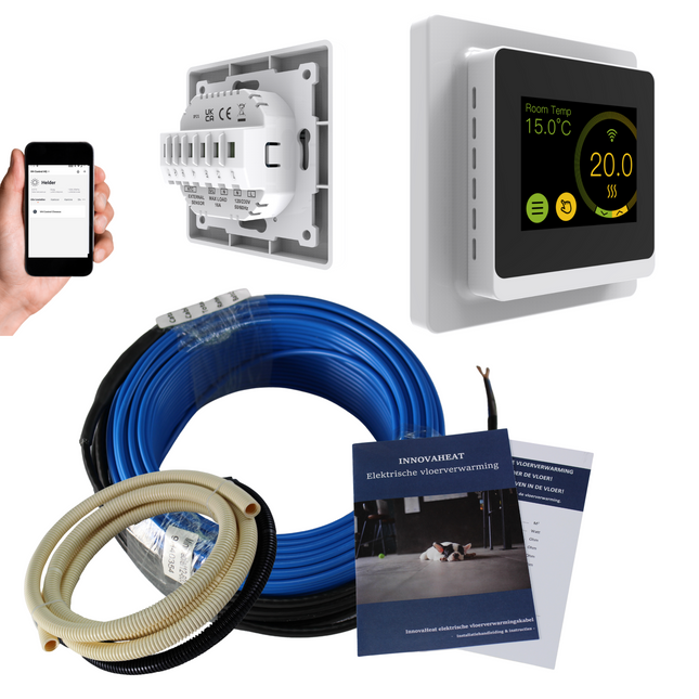 Elektrische vloerverwarming kabel - 1800 Watt