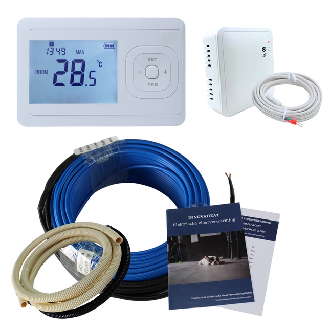 Elektrische vloerverwarming kabel - 1800 Watt