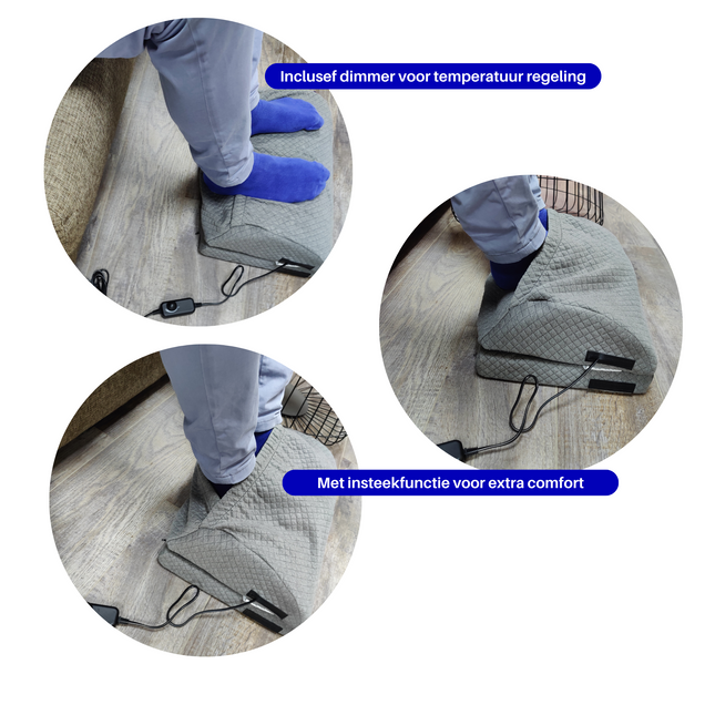 Ergonomisch steunkussen met infrarood verwarming - Grijs