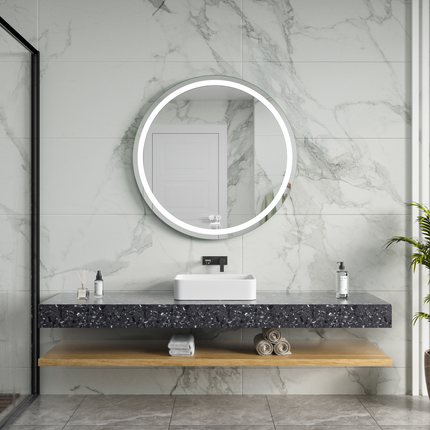 Moderne Badkamer Spiegel  "Villamar" - Rond - 80 cm - LED & Anti-condens
