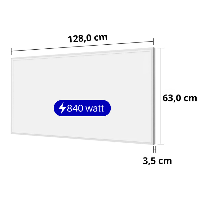 Infrarood paneel met LED verlichting & wifi - 840 Watt