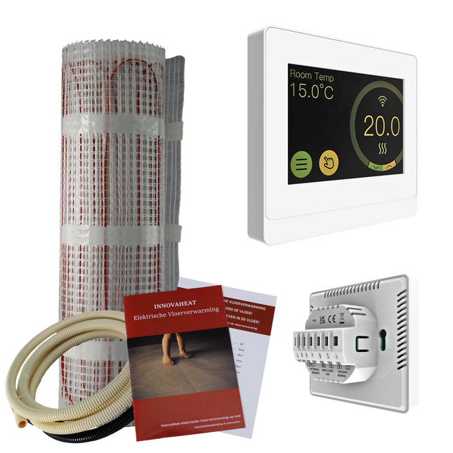 Elektrische vloerverwarming op mat - 1 m²
