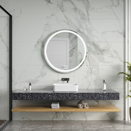 Moderne Badkamer Spiegel  "Villamar" - Rond - 70 cm - LED & Anti-condens