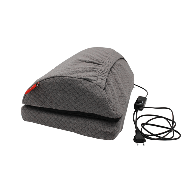 Ergonomisch steunkussen met infrarood verwarming - Grijs - Verwarminghandel