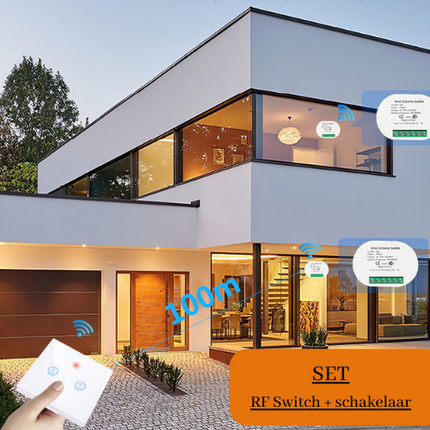 RF Home combi - Enkele schakelaar met draadloze switch