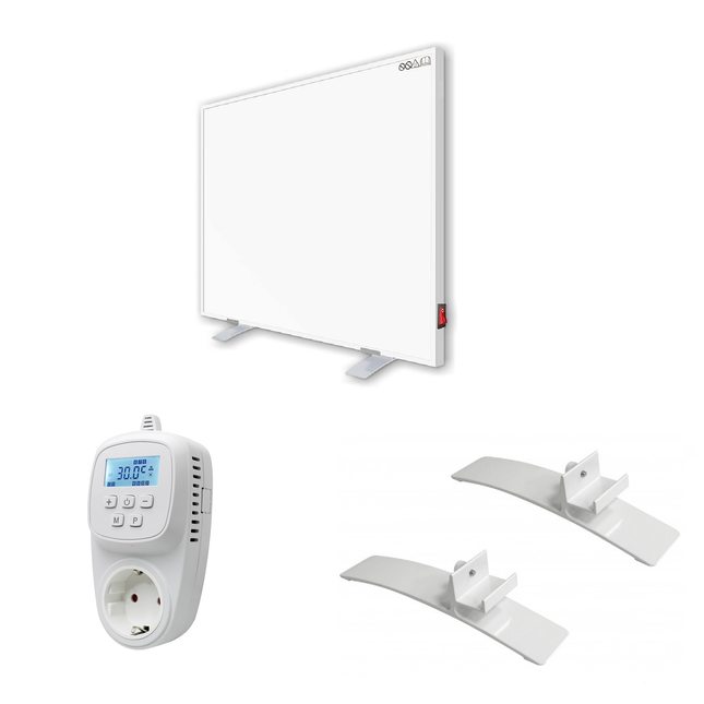 Set B: Infrarood paneel Napoli + thermostaat  - 580 watt