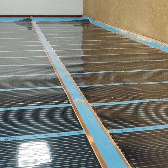 Infrarood Vloerverwarming Compleet - 160 Watt/m² - 100 cm breed - Pakket 10 m²