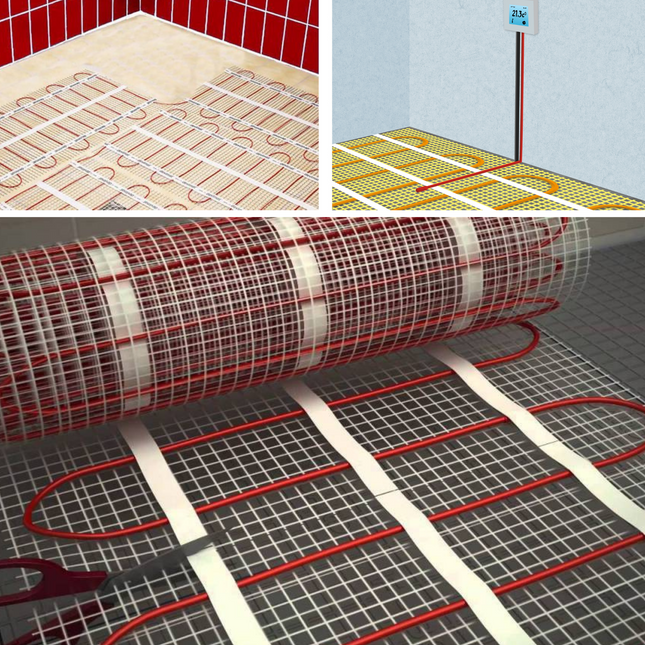Elektrische vloerverwarming op mat - 2 m²