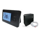 Type R : Opbouw ontvanger zwart met vloersensor (max 3000 watt)
