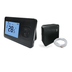 Type R : Opbouw ontvanger zwart met vloersensor (max 3000 watt)