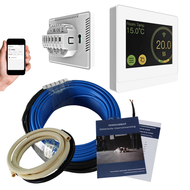 Elektrische vloerverwarming kabel - 1800 Watt
