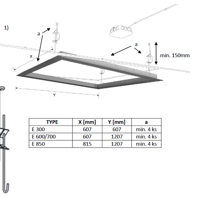 Aluminium frame voor het inbouwen van  Ecosun panelen