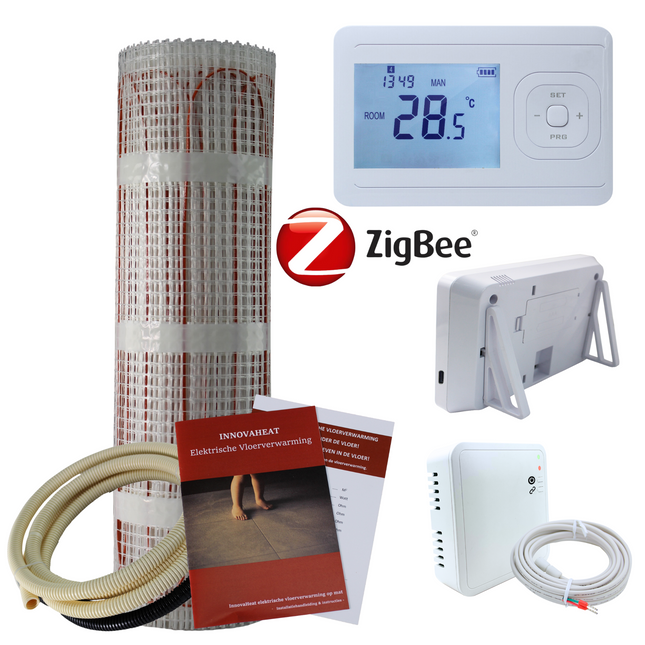 Elektrische vloerverwarming op mat - 2,5 m²